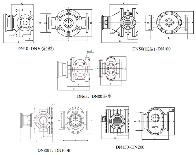 石蠟油流量計(jì)外形圖