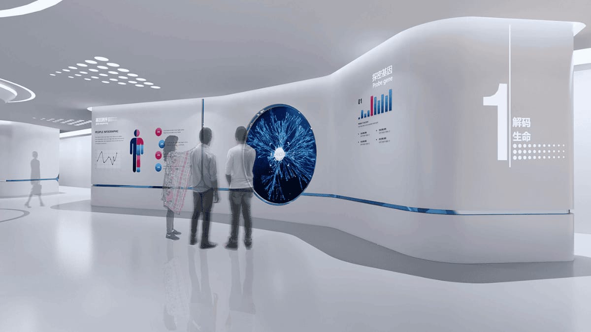 數字化生物傳感企業展示廳設計