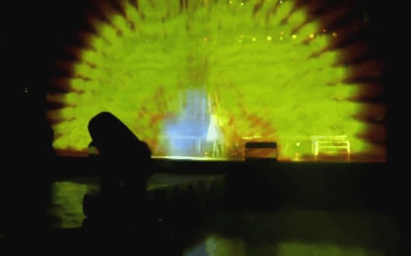 年終舞臺紗幕全息交互演示